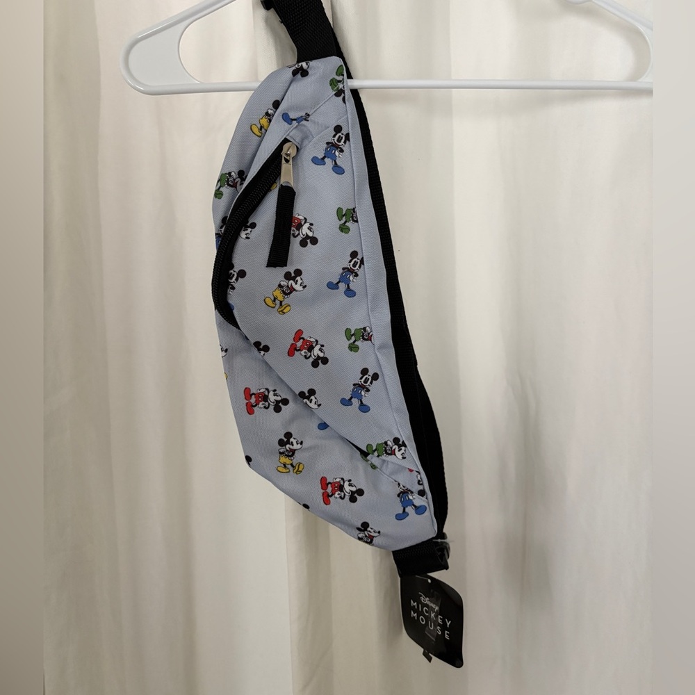 Disney Mickey Mouse White Crossbody Bag with Multicolor Mickeys